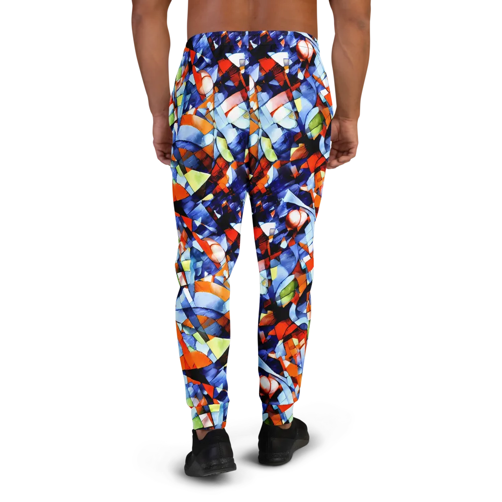 Cubist Current on Men's Joggers — Back