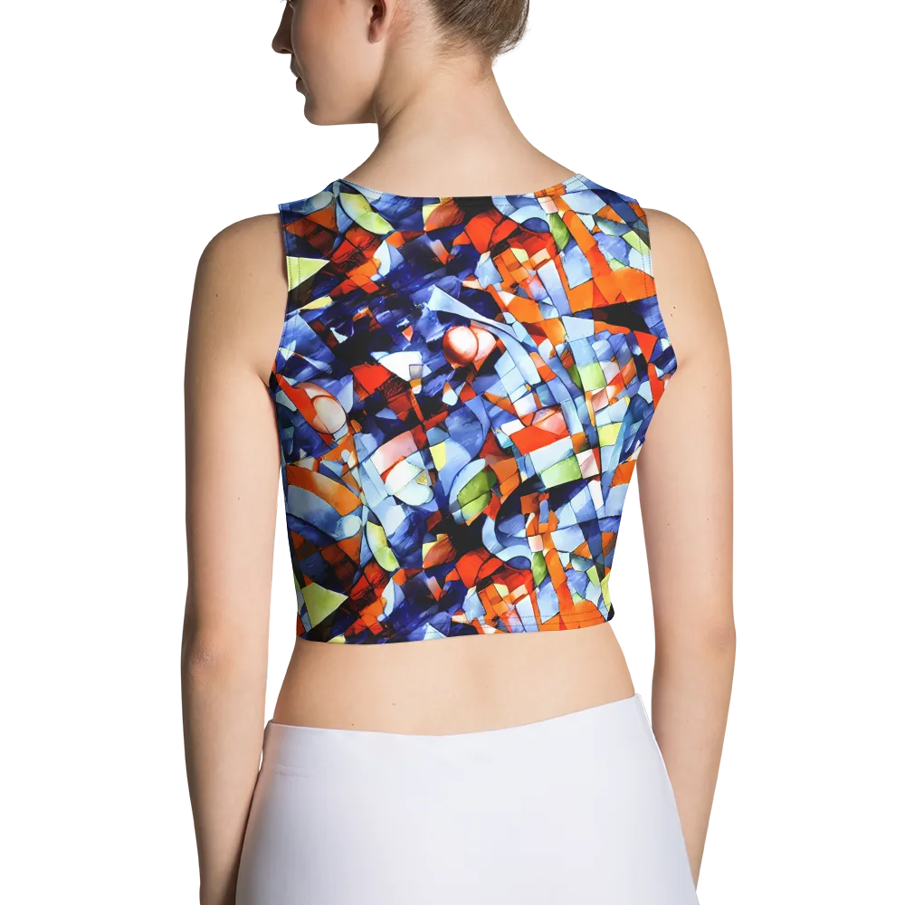 Cubist Current on Crop Top — Back