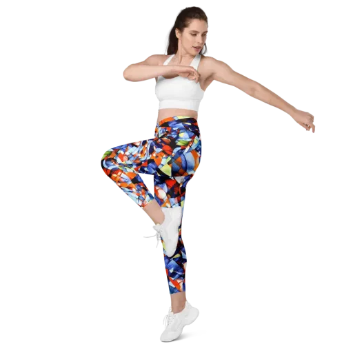 Cubist Current on a Leggings with Pockets