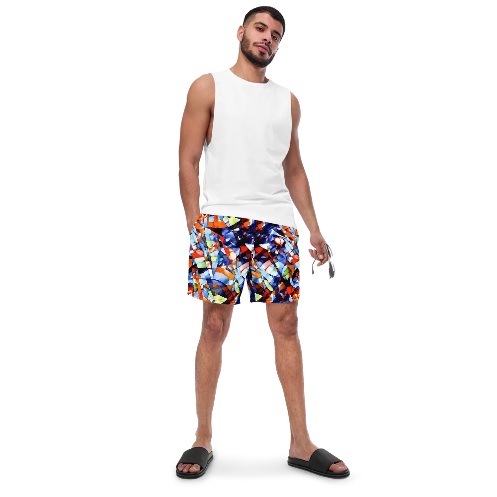 Cubist Current on Swim Trunks — Front