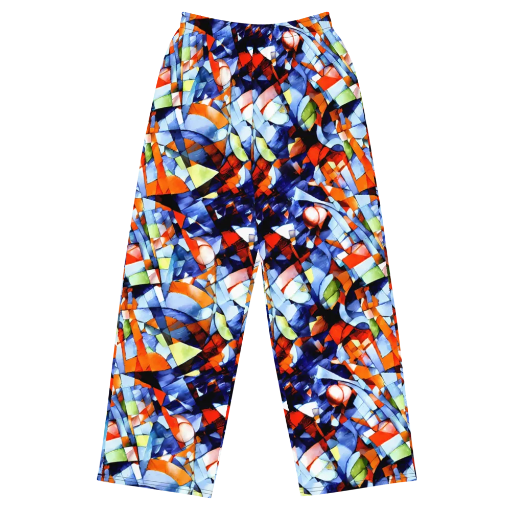 Cubist Current on Wide-Leg Pants — Front