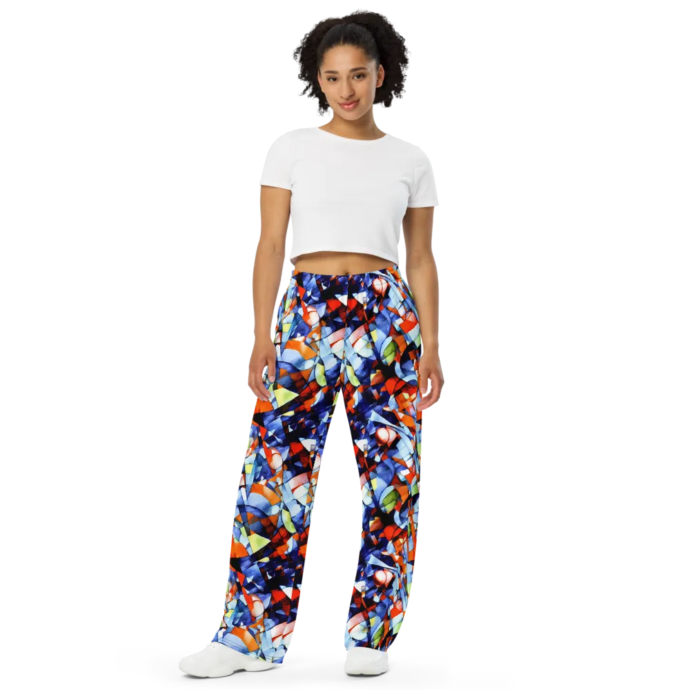 Cubist Current on Wide-Leg Pants — Front