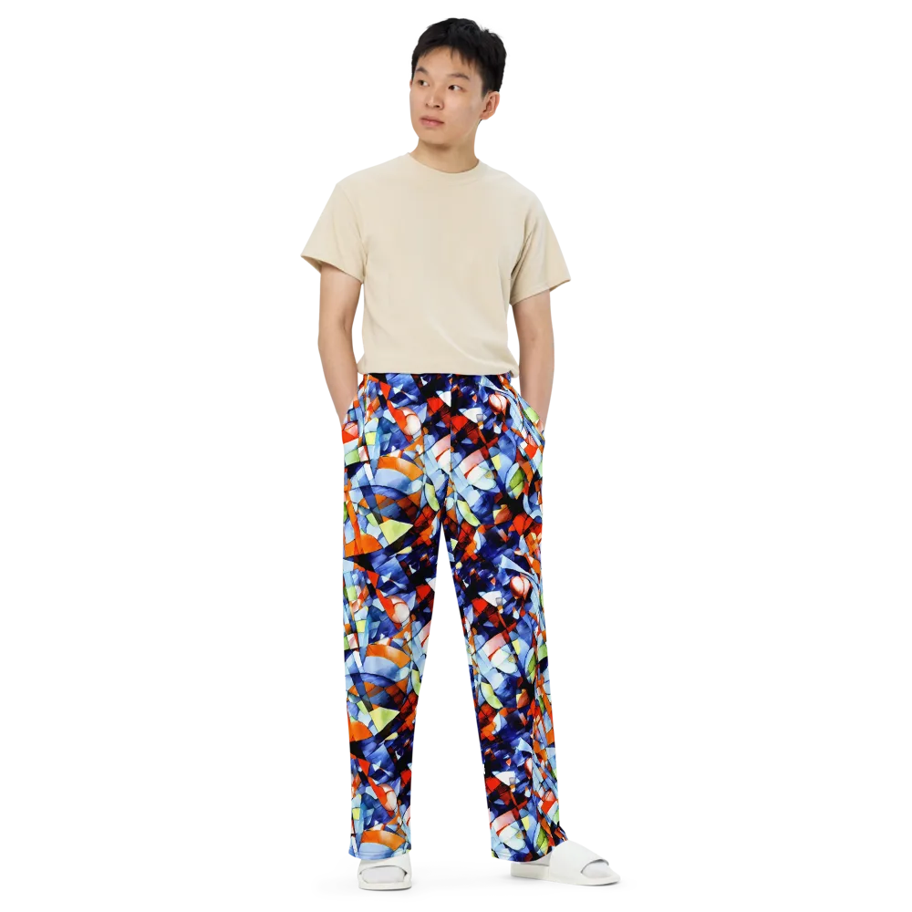 Cubist Current on Wide-Leg Pants — Front