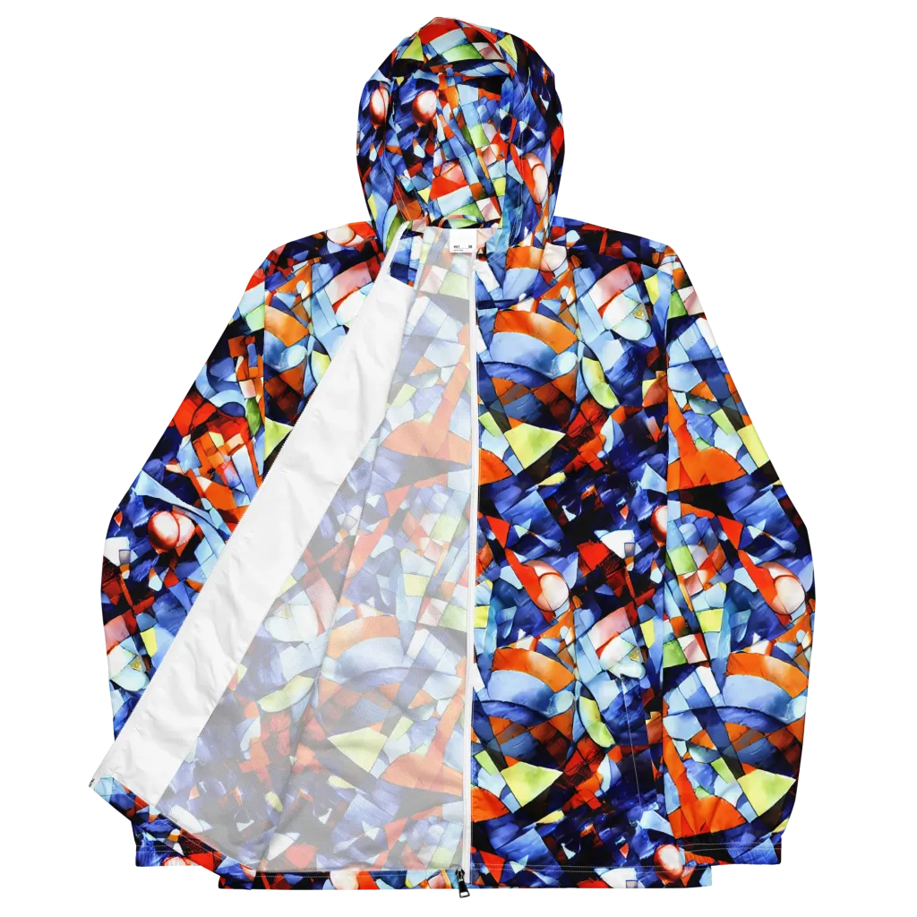 Cubist Current on Men's Windbreaker — Front