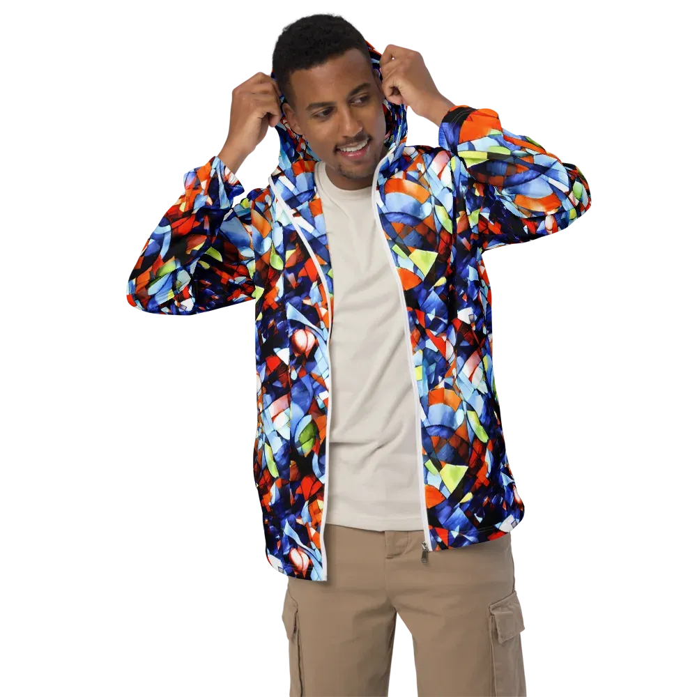 Cubist Current on Men's Windbreaker — Front