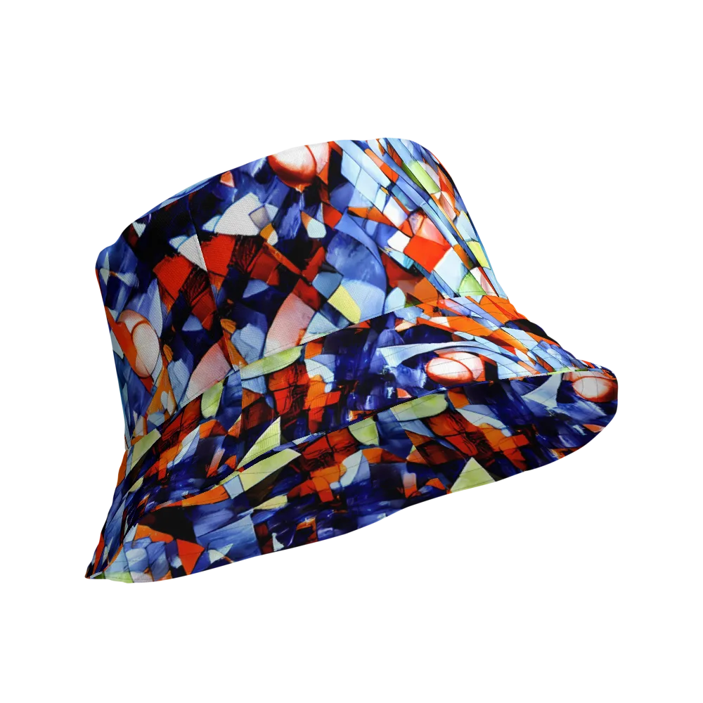 Cubist Current on Reversible Bucket Hat — Product details Outside