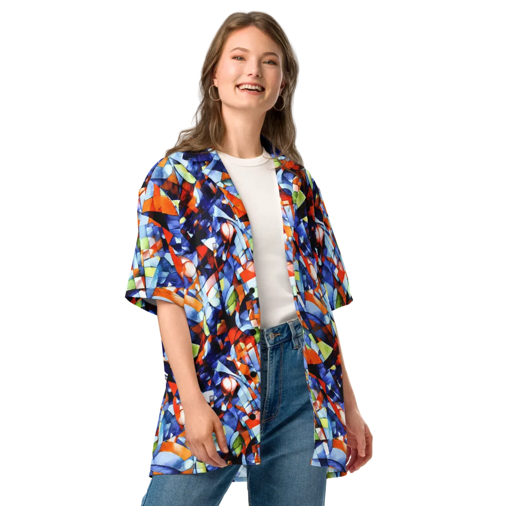 Cubist Current on Button Shirt — Front