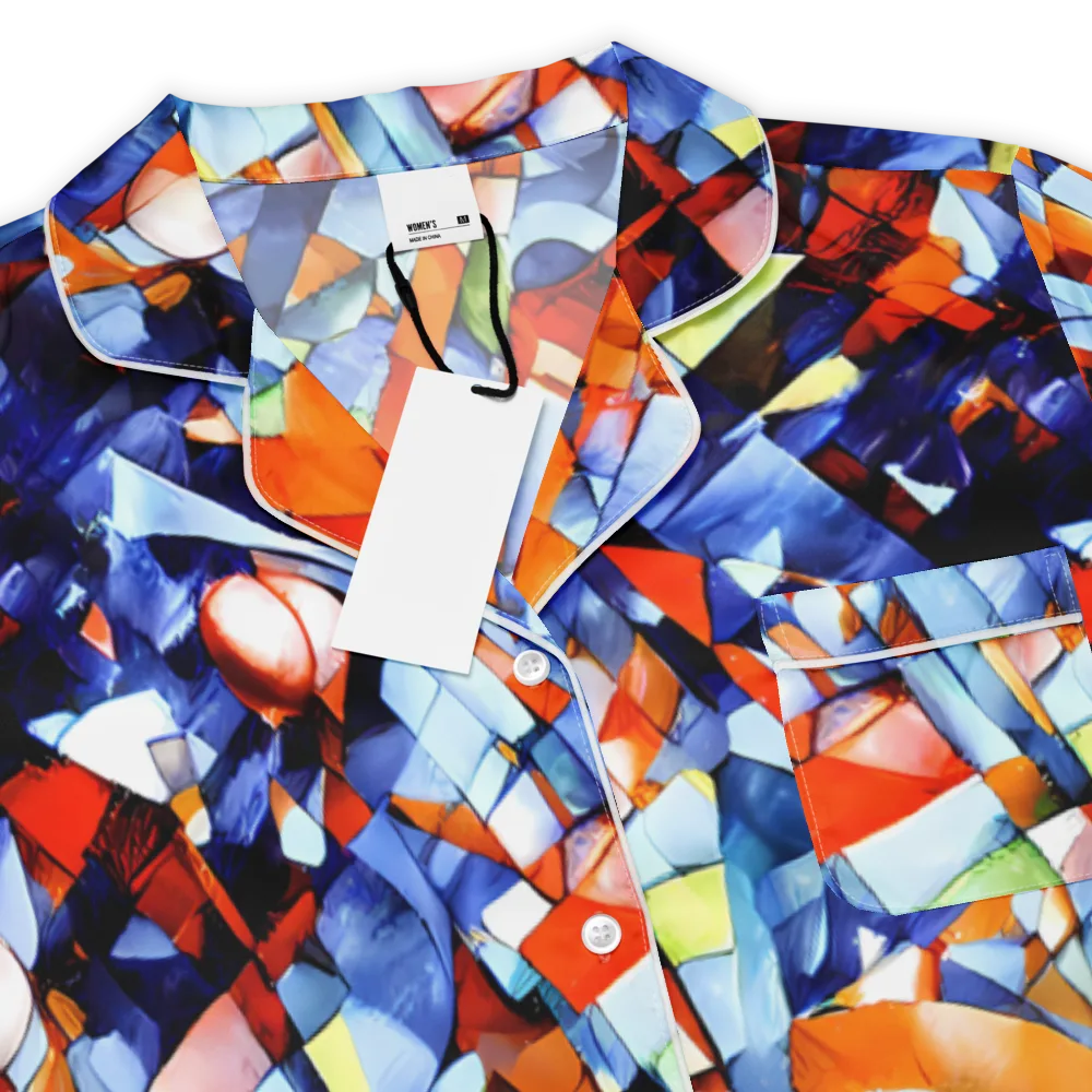 Cubist Current on Women's Short Sleeve Pajama Top — Product details