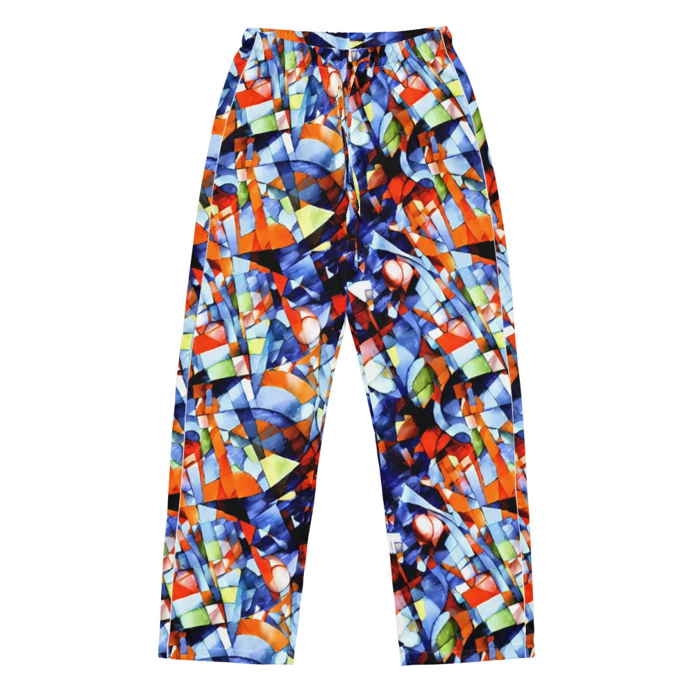 Cubist Current on Women's Pajama Pants — Front