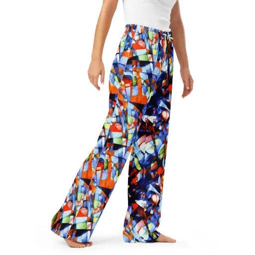 Cubist Current on a Women's Pajama Pants