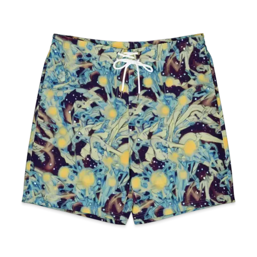 Celestial Fossil on a Men's Board Shorts