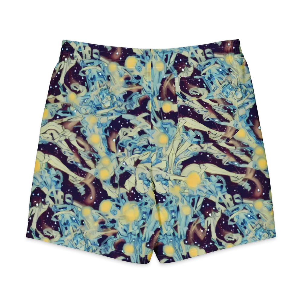 Celestial Fossil on Men's Board Shorts — Back