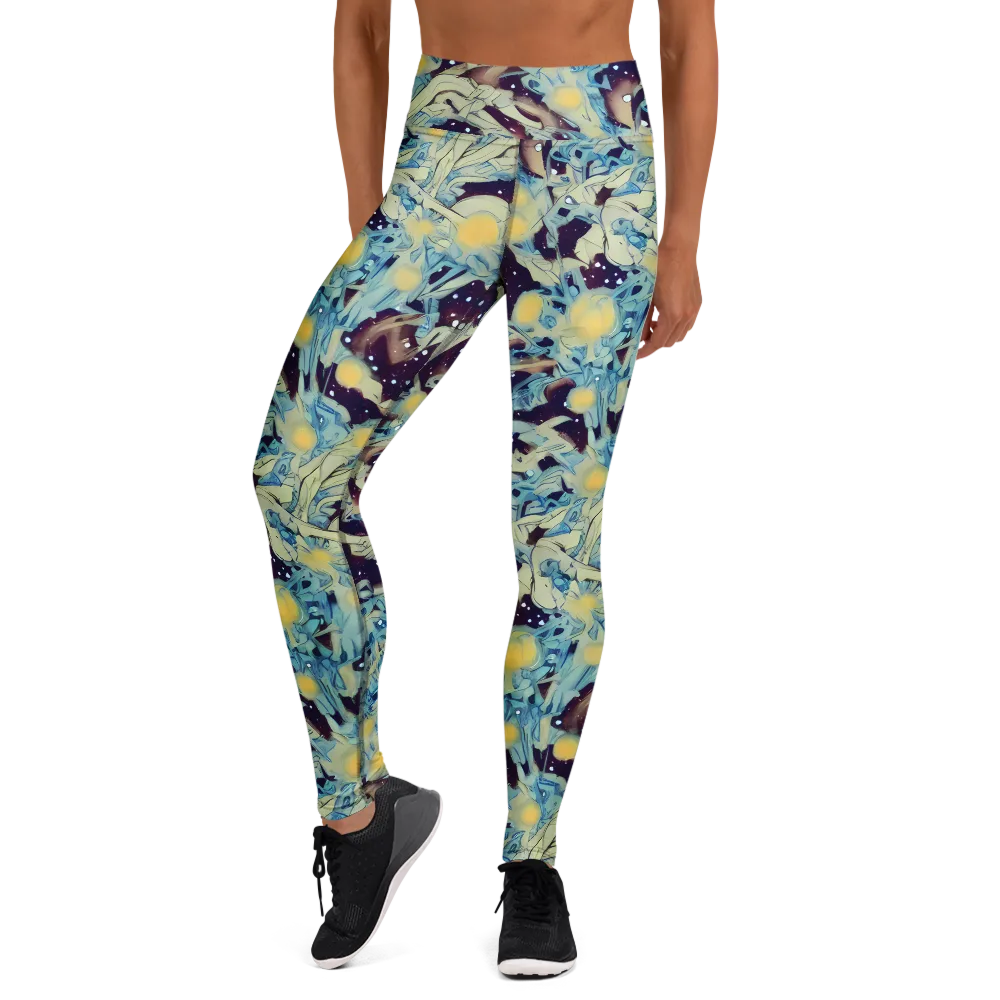 Celestial Fossil on Yoga Leggings — Front