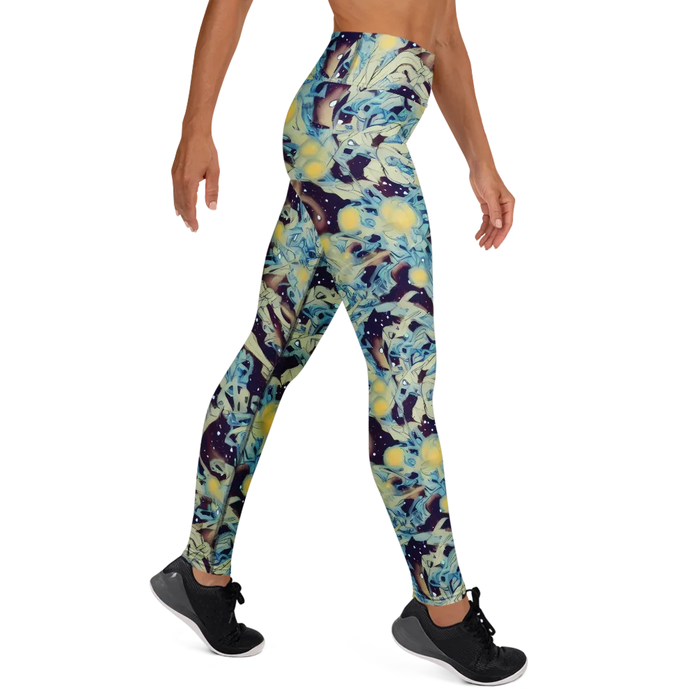 Celestial Fossil on Yoga Leggings — Right