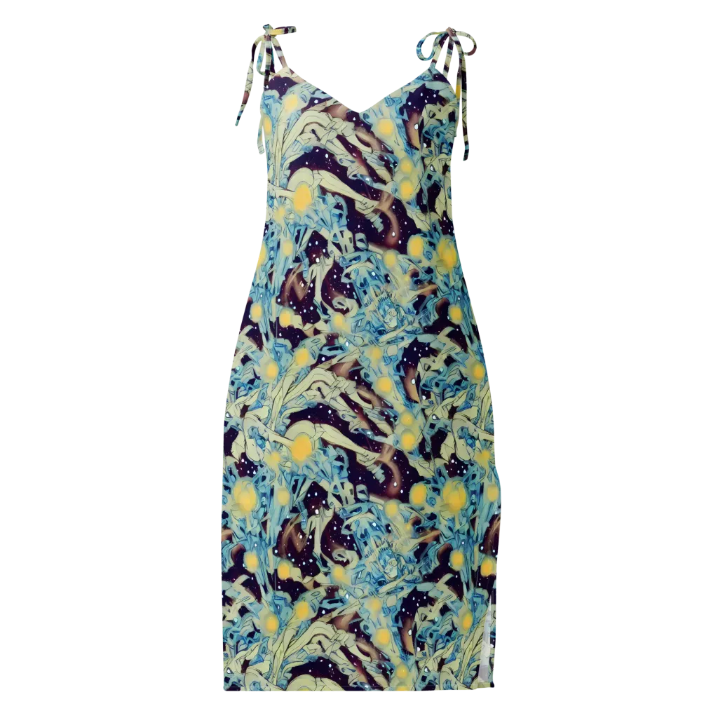 Celestial Fossil on Slip Dress — Front