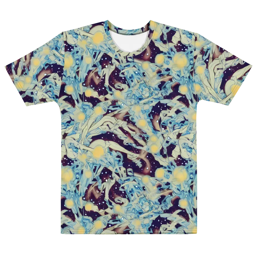 Celestial Fossil on Men's Cotton Crew Neck T-Shirt — Front