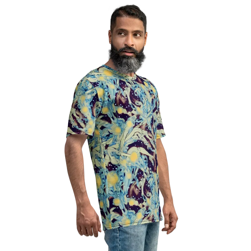 Celestial Fossil on Men's Crew Neck T-Shirt — Right