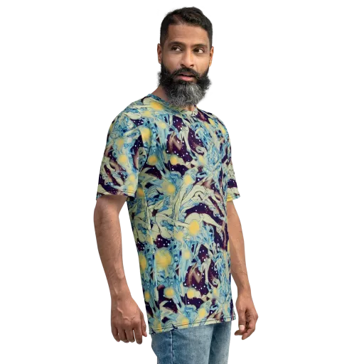 Celestial Fossil on a Men's Crew Neck T-Shirt
