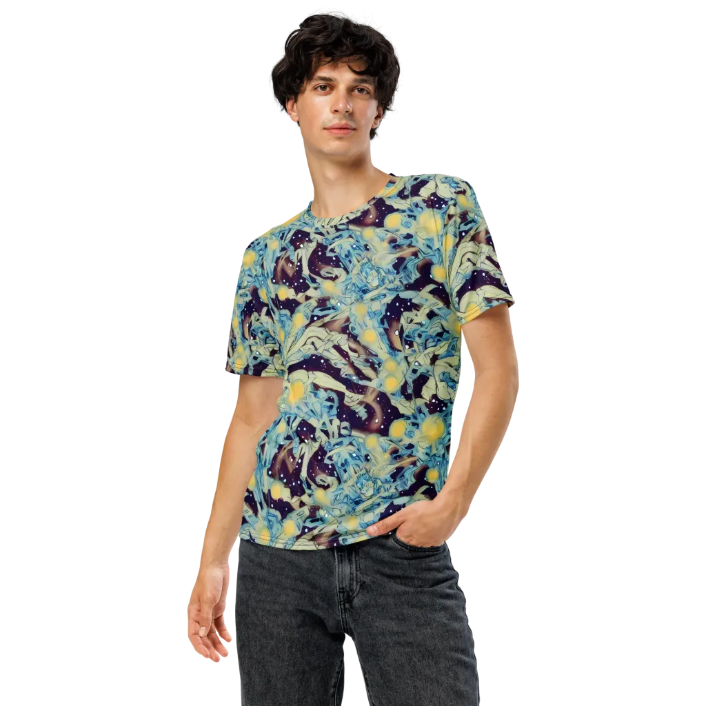 Celestial Fossil on Men's Crew Neck T-Shirt — Front