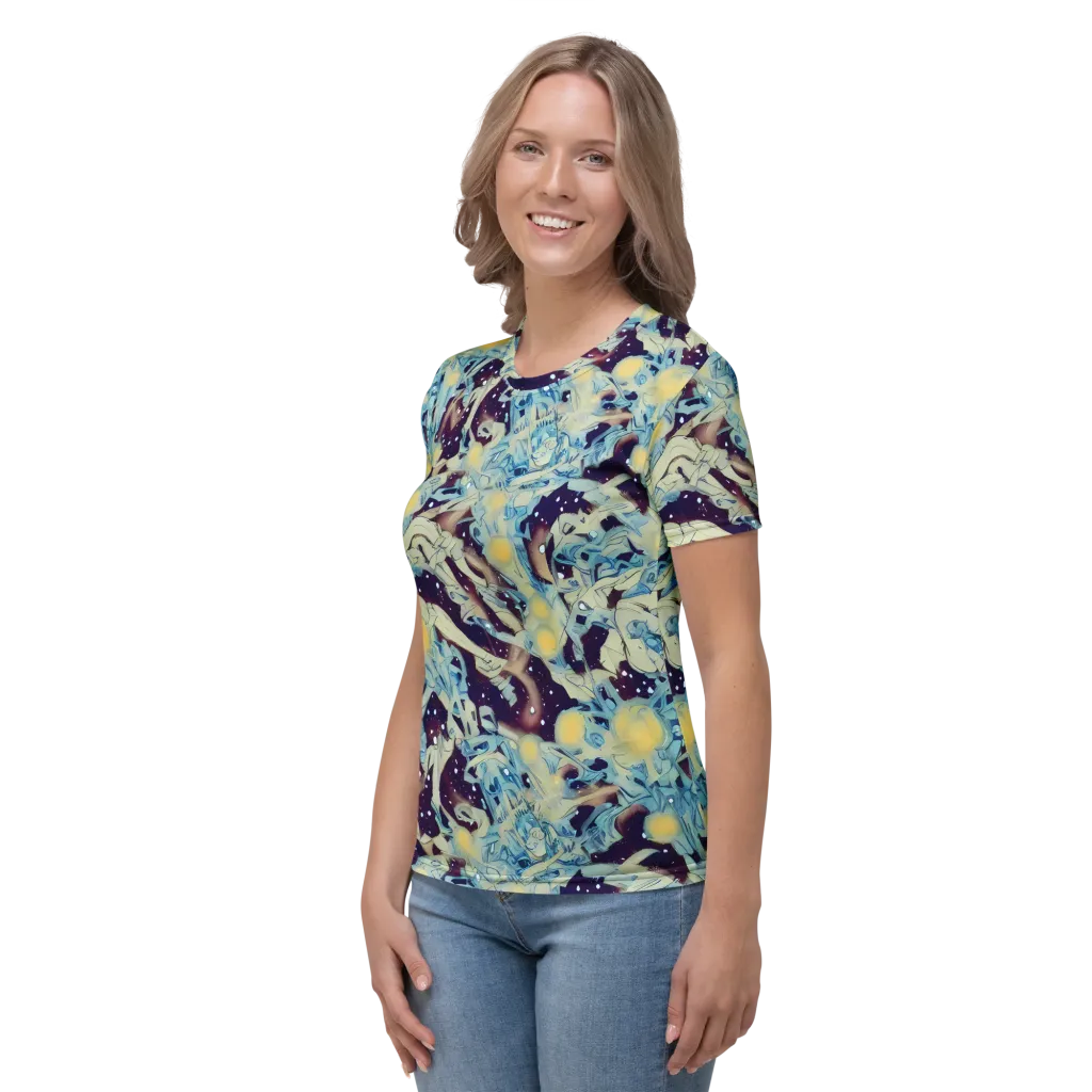 Celestial Fossil on Women's Crew Neck T-Shirt — Left