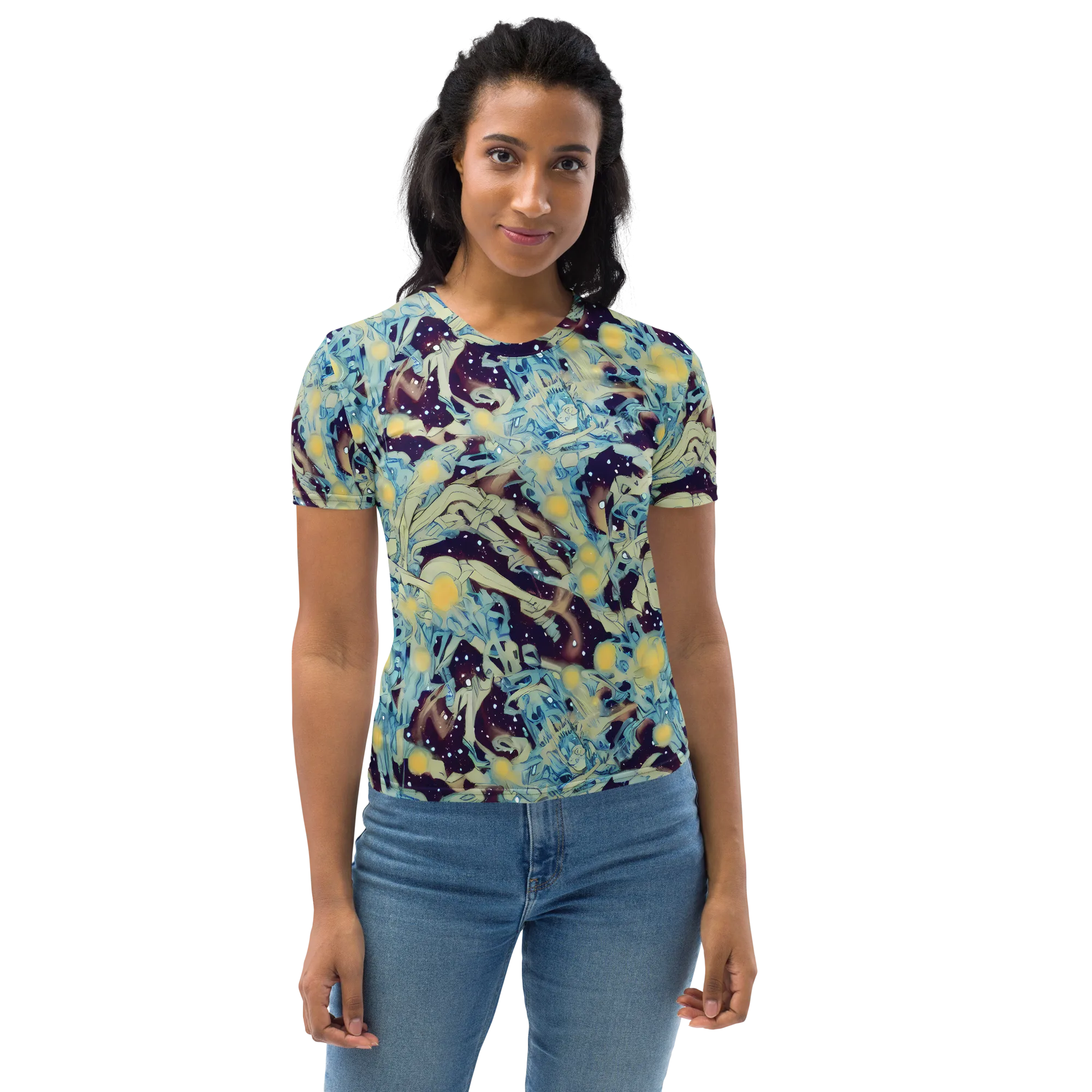 Celestial Fossil on Women's Crew Neck T-Shirt — Front