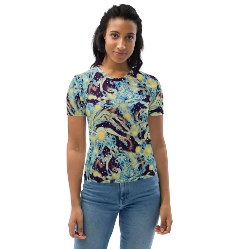 Celestial Fossil on a Women's Crew Neck T-Shirt