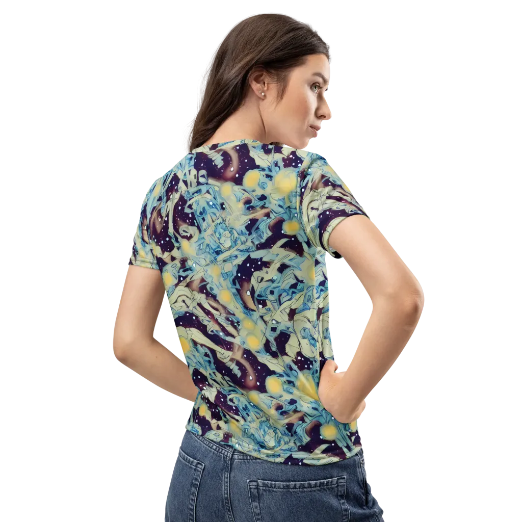 Celestial Fossil on Women's Crew Neck T-Shirt — Back