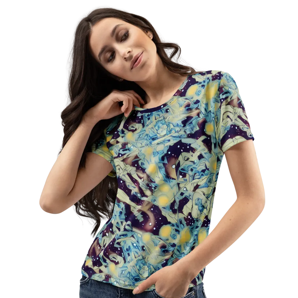 Celestial Fossil on Women's Crew Neck T-Shirt — Left Front