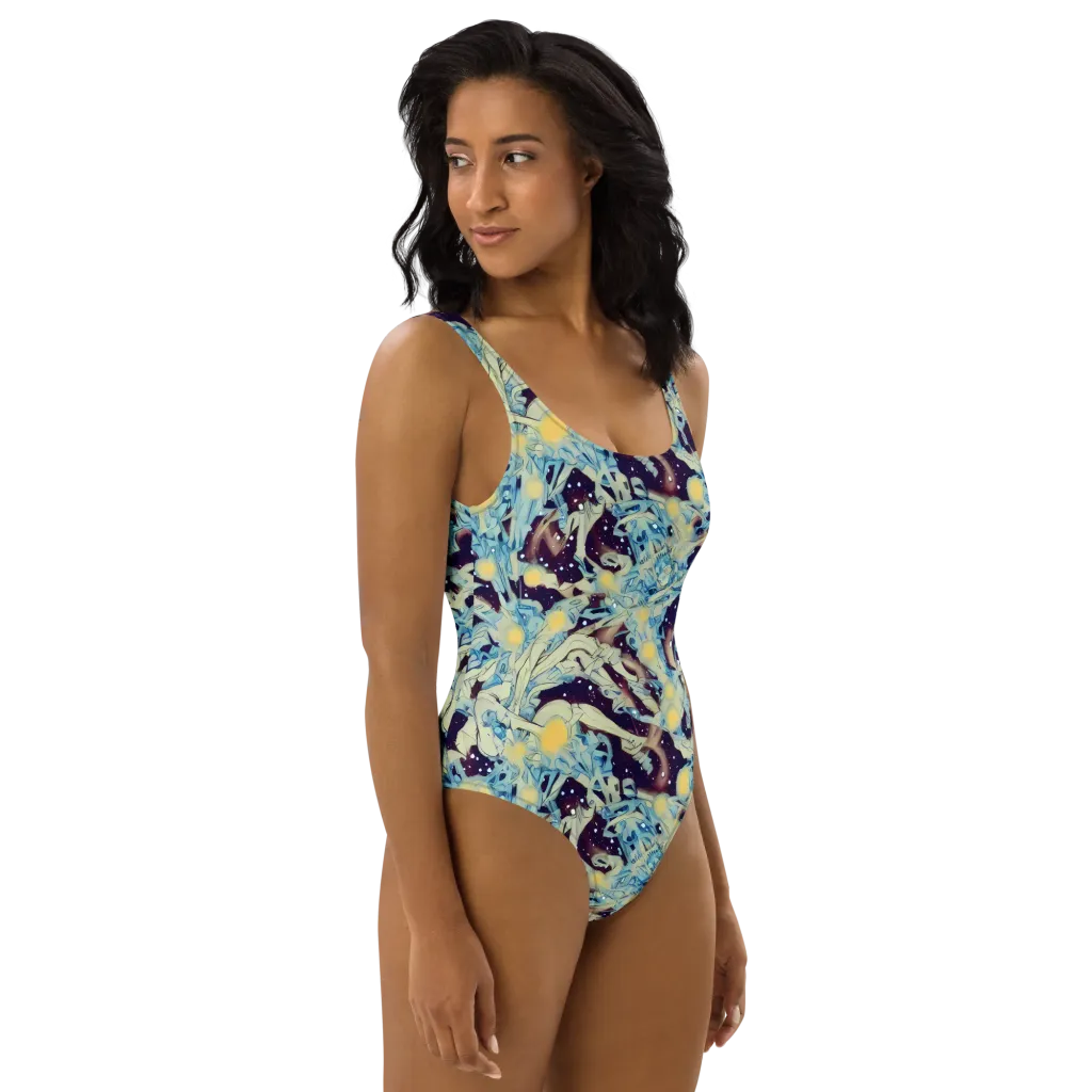 Celestial Fossil on One-Piece Swimsuit — Right
