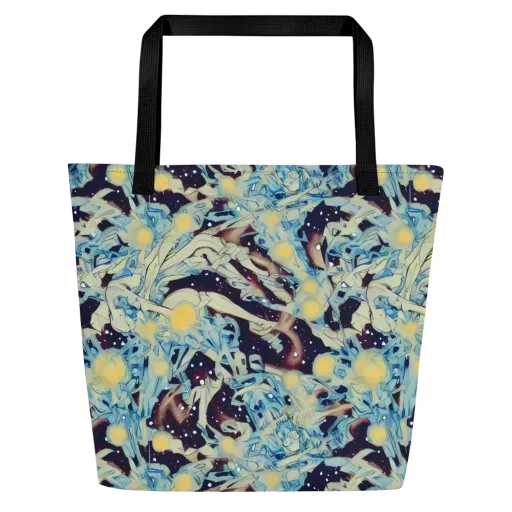 Celestial Fossil on a Large Tote Bag W/ Pocket