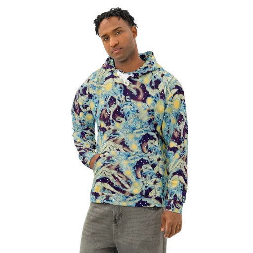 Celestial Fossil on a Cotton Hoodie