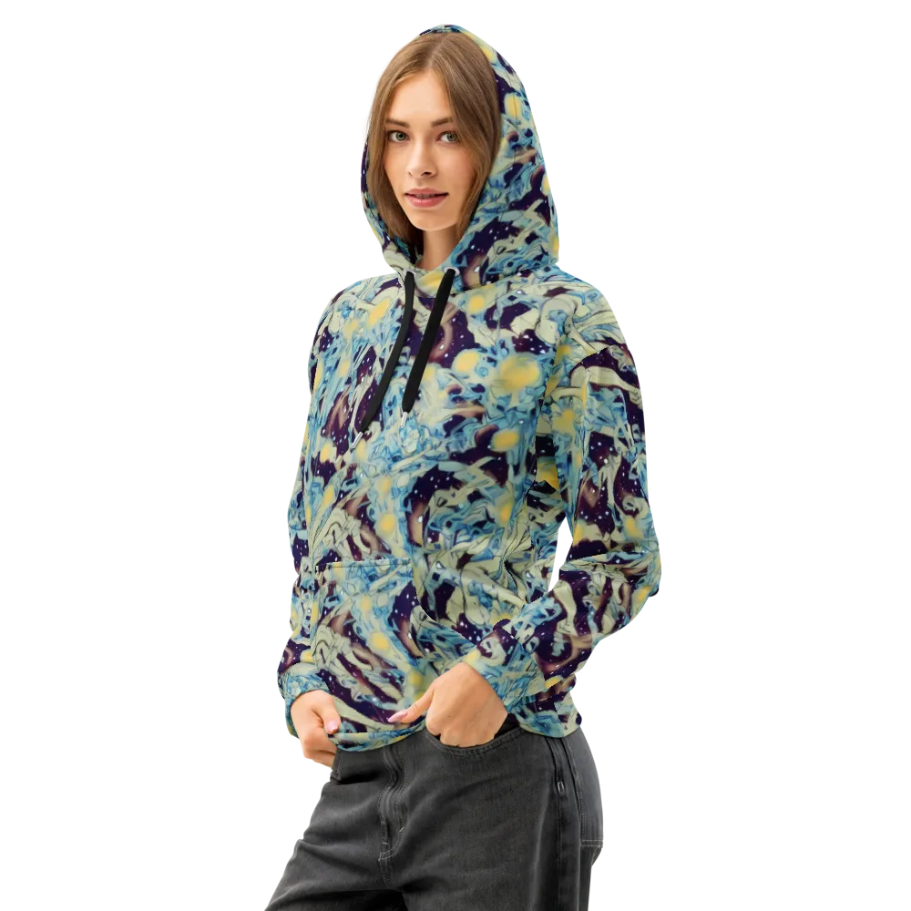 Celestial Fossil on Cotton Hoodie — Left Front