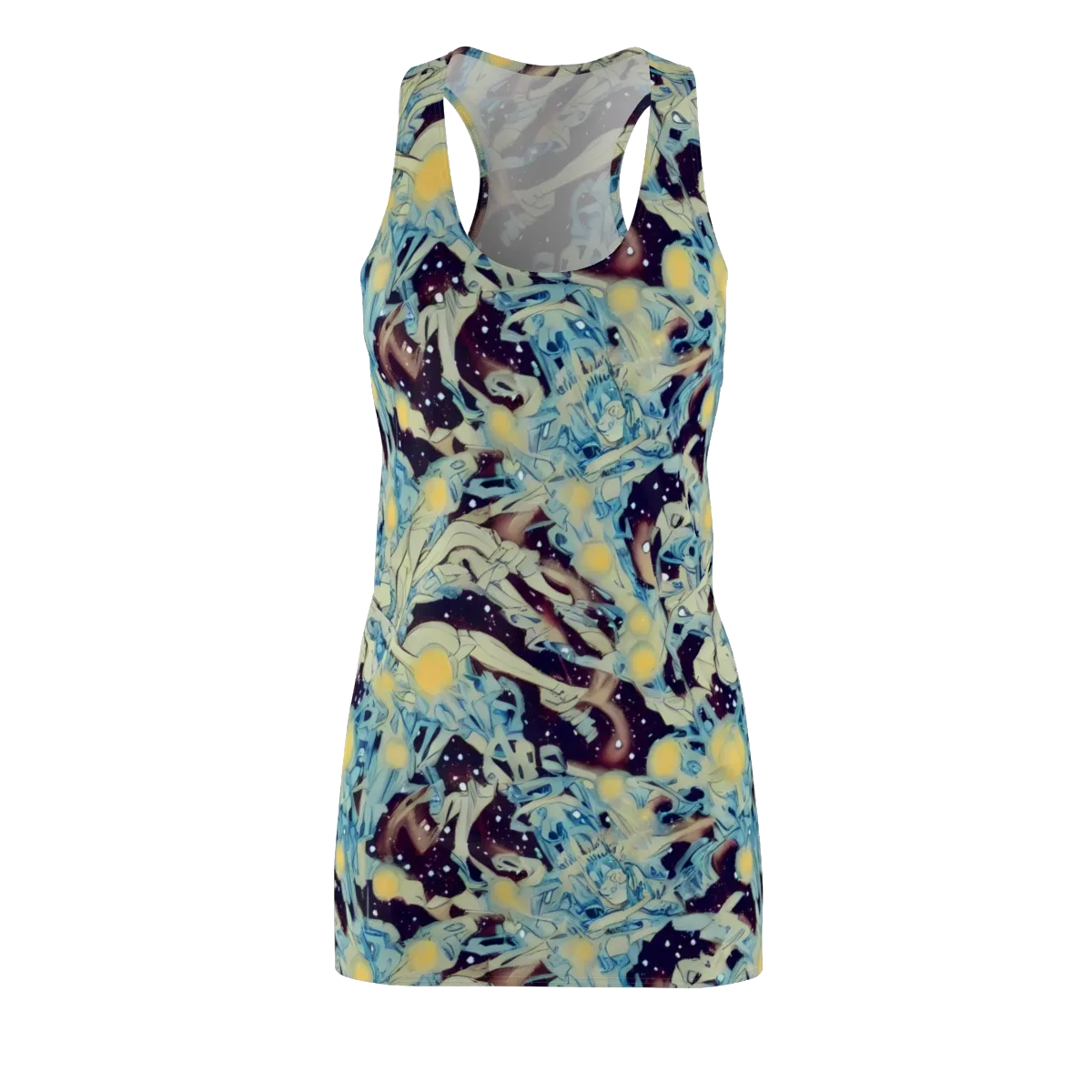 Celestial Fossil on Racerback Dress — Front