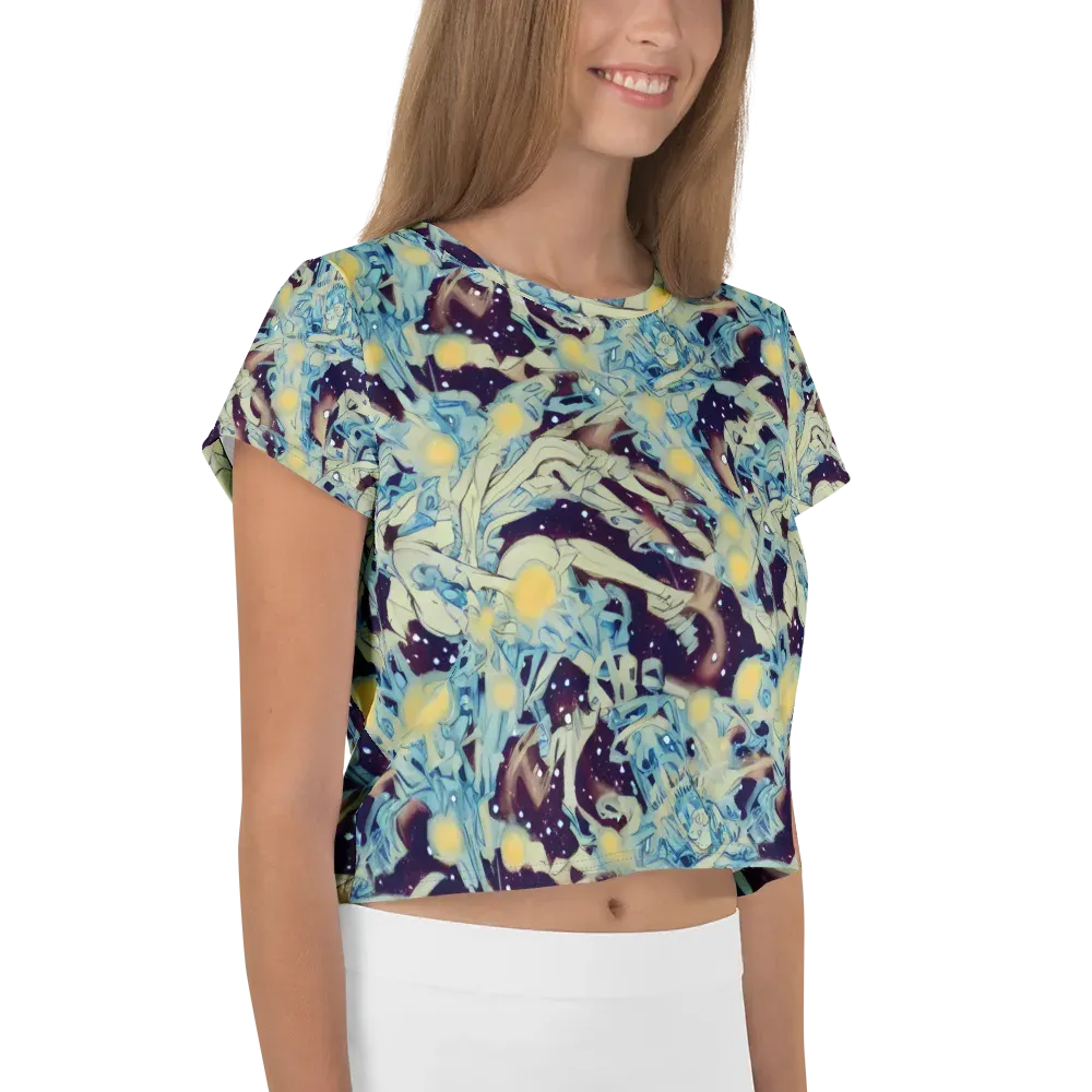Celestial Fossil on Crop Tee — Right