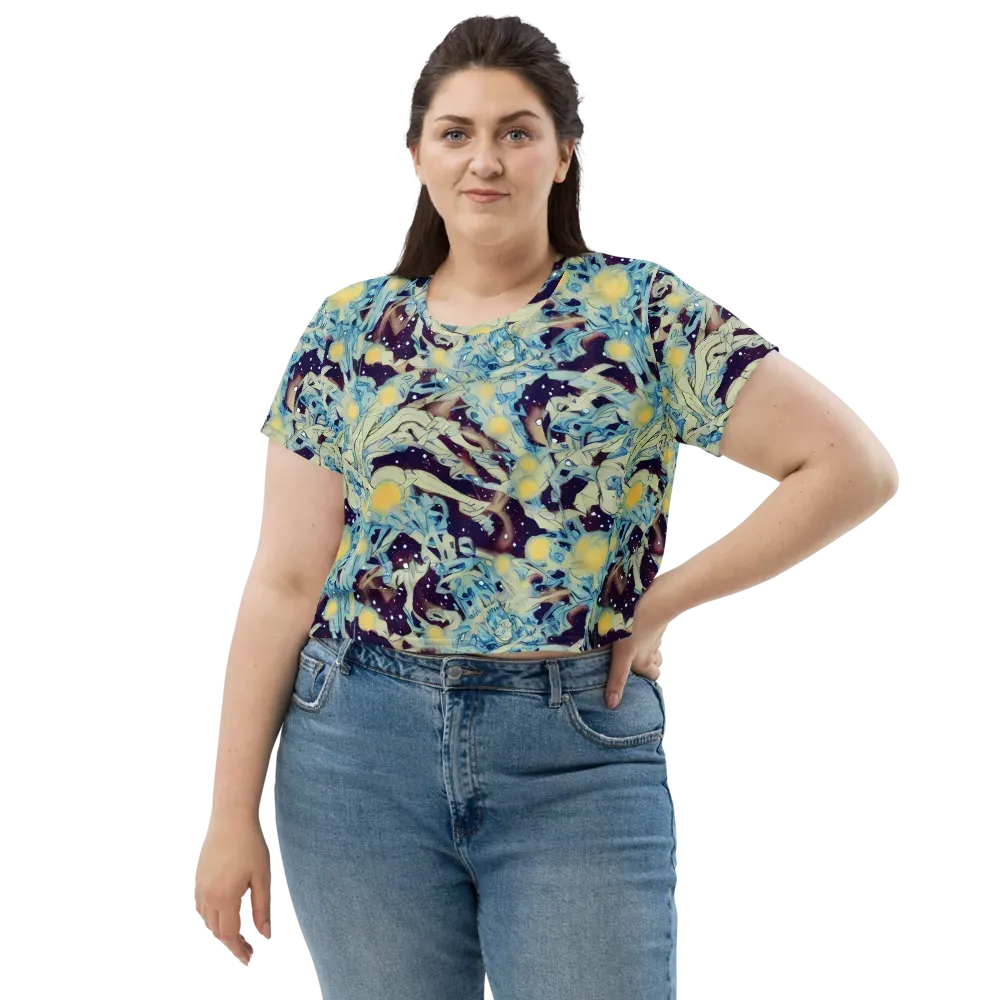 Celestial Fossil on Crop Tee — Front