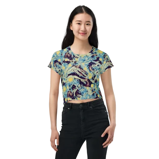 Celestial Fossil on a Crop Tee