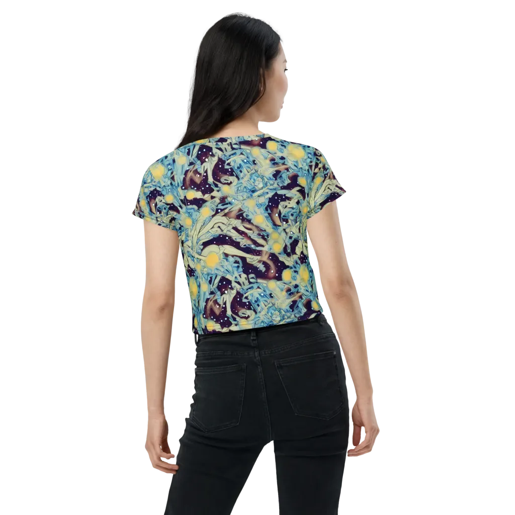 Celestial Fossil on Crop Tee — Back