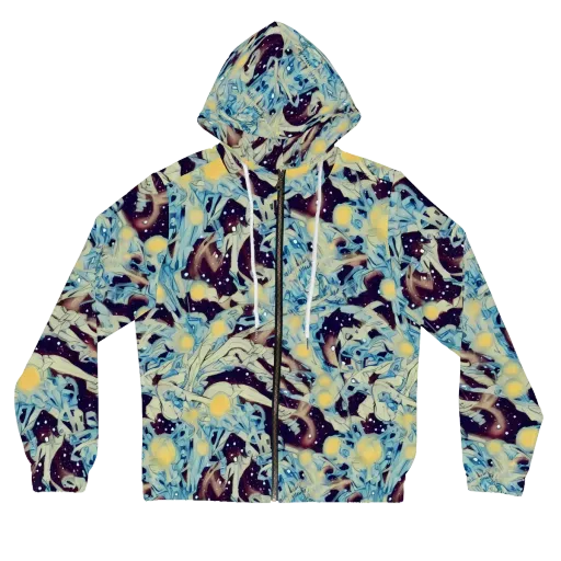 Celestial Fossil on a Women's Full-Zip Hoodie