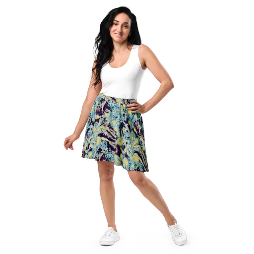 Celestial Fossil on a Skater Skirt
