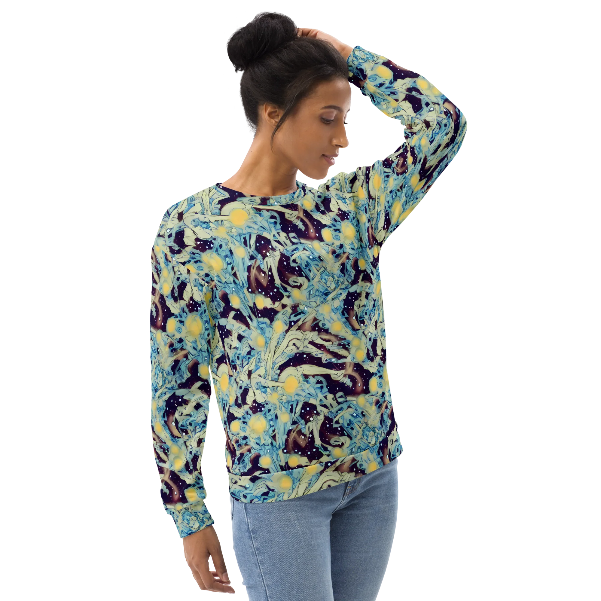 Celestial Fossil on Sweatshirt — Right Front
