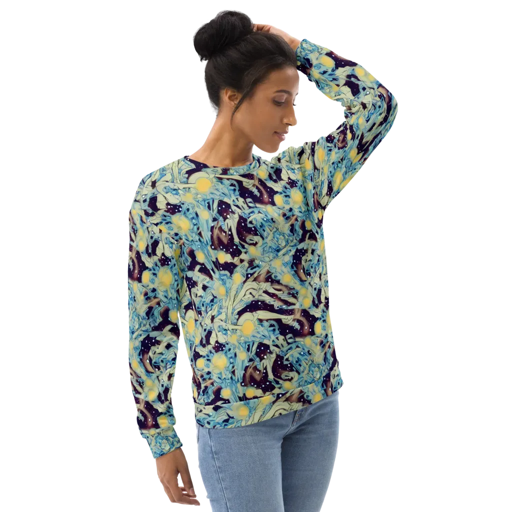 Celestial Fossil on Sweatshirt — Right Front