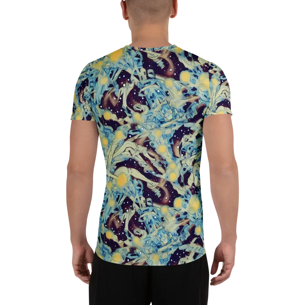 Celestial Fossil on Men's Athletic T-Shirt — Back