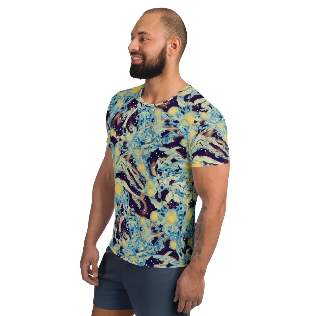 Celestial Fossil on Men's Athletic T-Shirt — Left