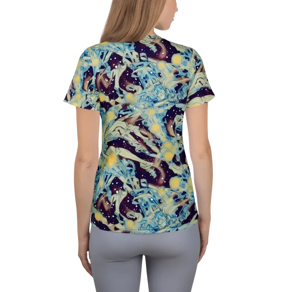 Celestial Fossil on Women's Athletic T-Shirt — Back