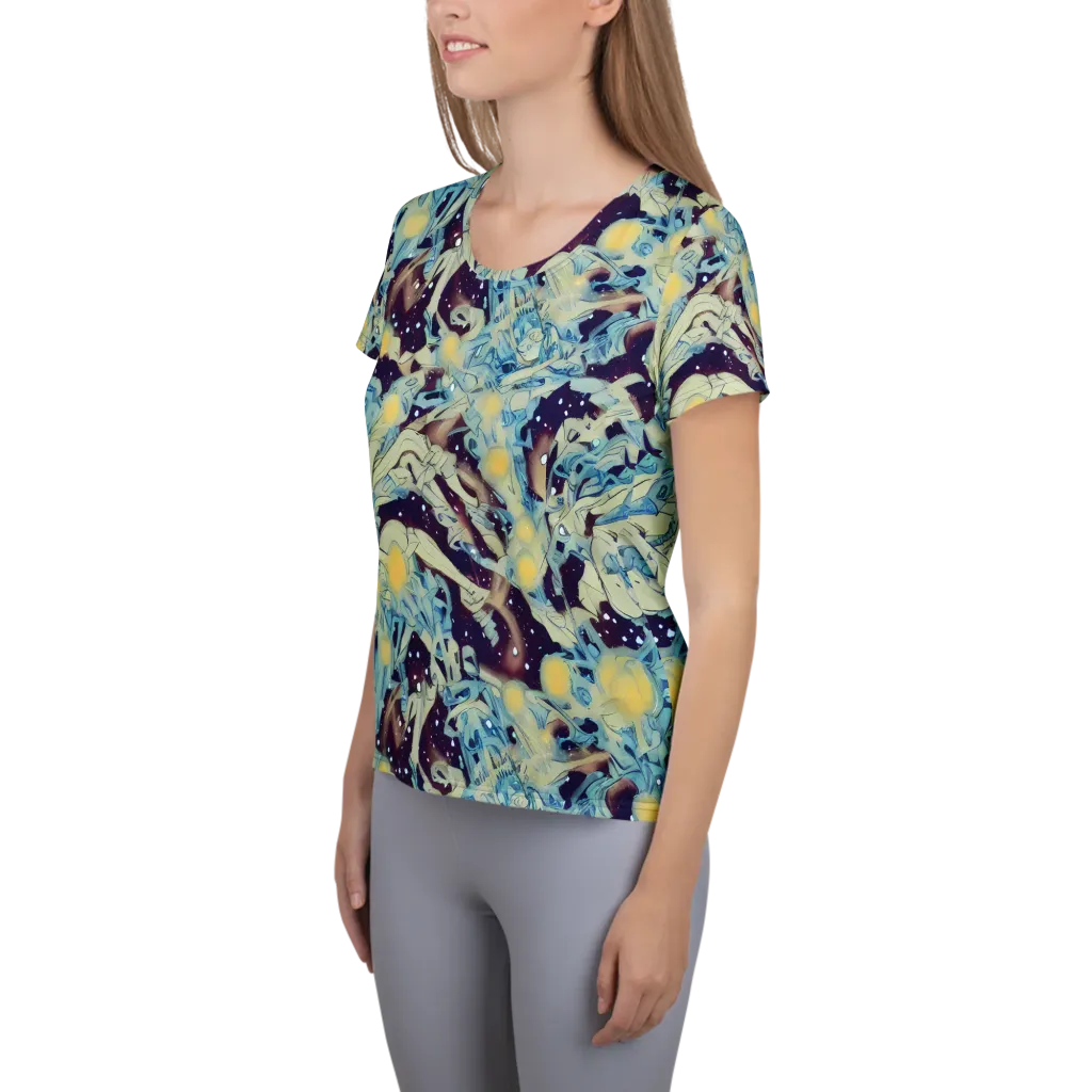 Celestial Fossil on Women's Athletic T-Shirt — Left
