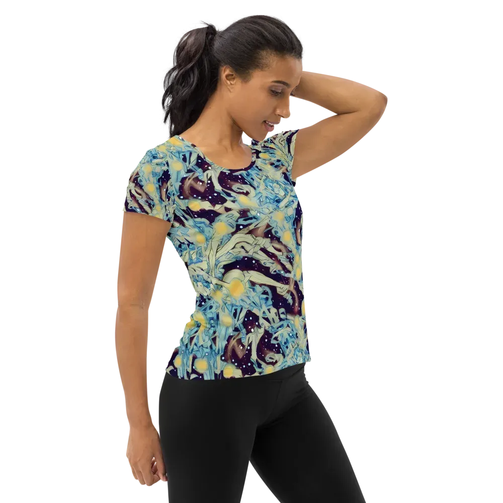 Celestial Fossil on Women's Athletic T-Shirt — Right