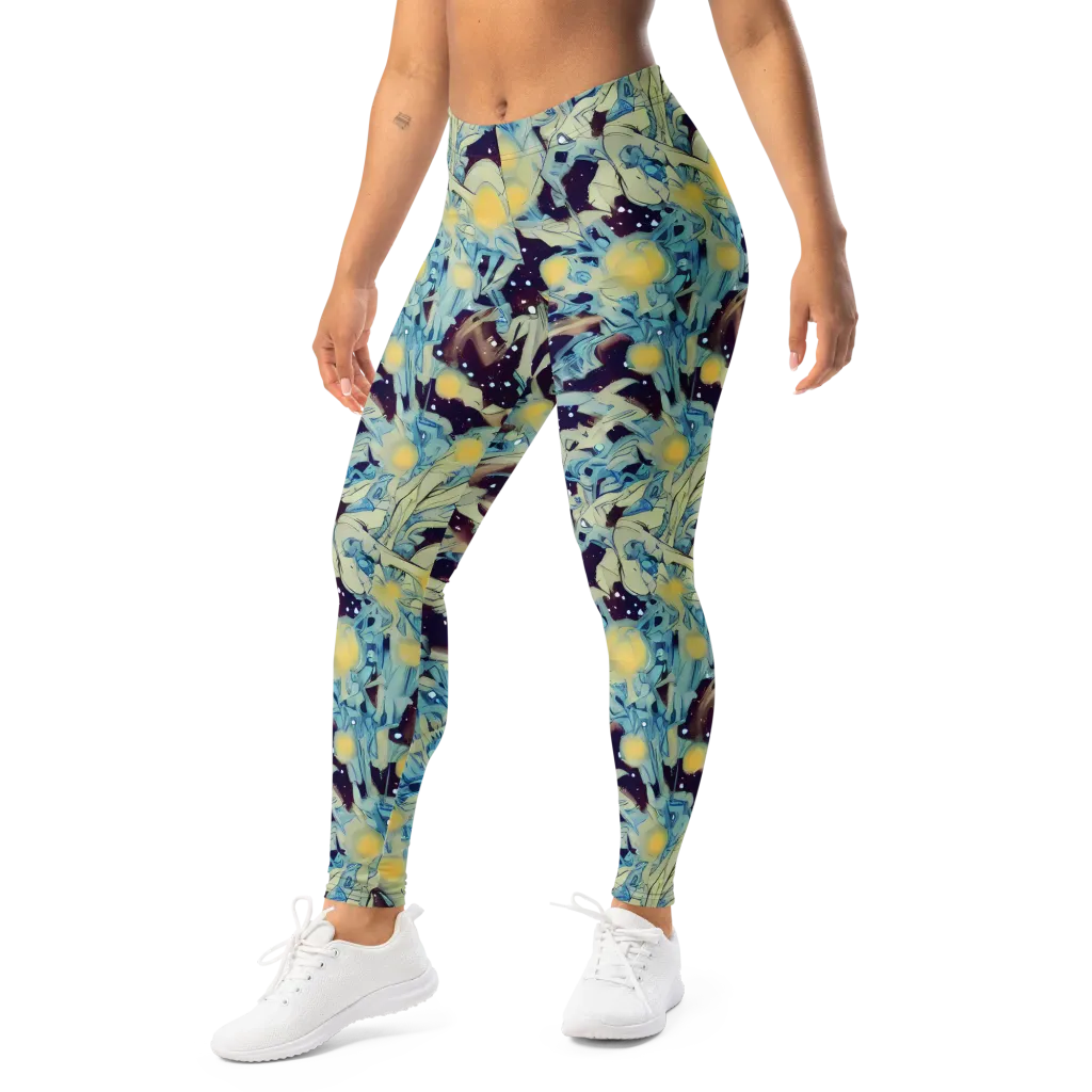 Celestial Fossil on Leggings — Left Front