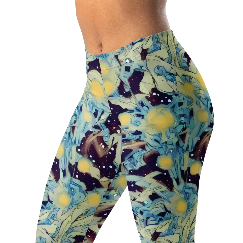Celestial Fossil on Leggings — Left Front