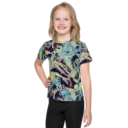 Celestial Fossil on a Kids Crew Neck T-Shirt