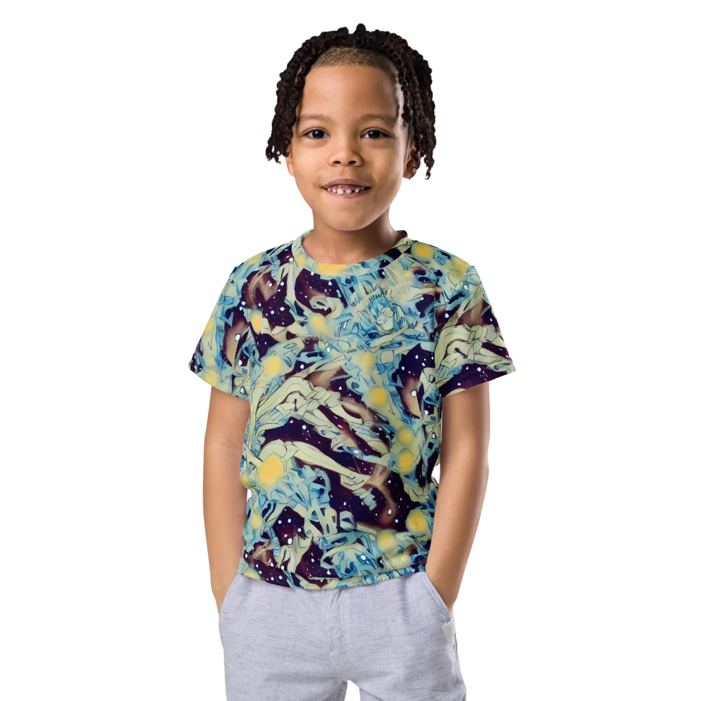 Celestial Fossil on Kids Crew Neck T-Shirt — Front
